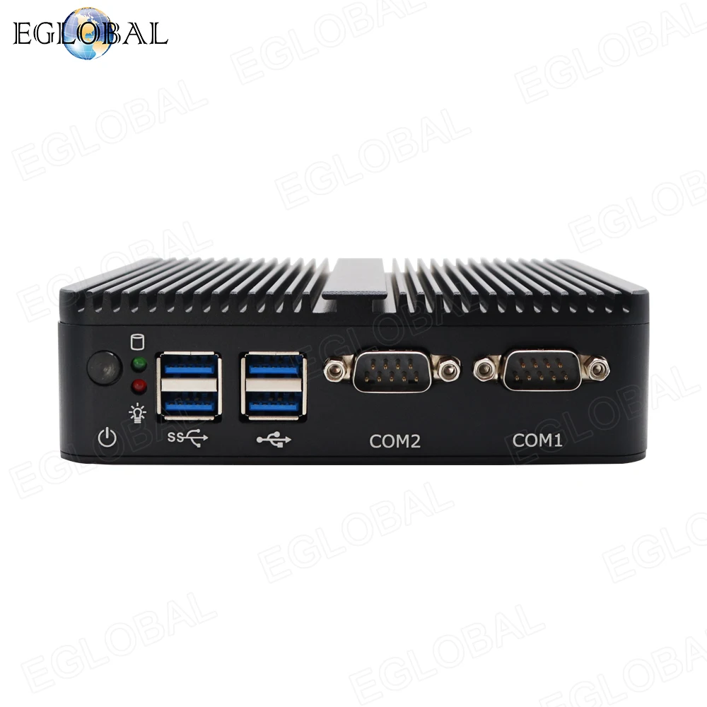 Eglobal คอมพิวเตอร์ขนาดเล็ก Windows 11 OS Intel Celeron J4125/N4100 8GB RAM 256GB SSD Intel Graphics600 UHD 1000Mbps Ethernet 2 * LAN คอมพิวเตอร์