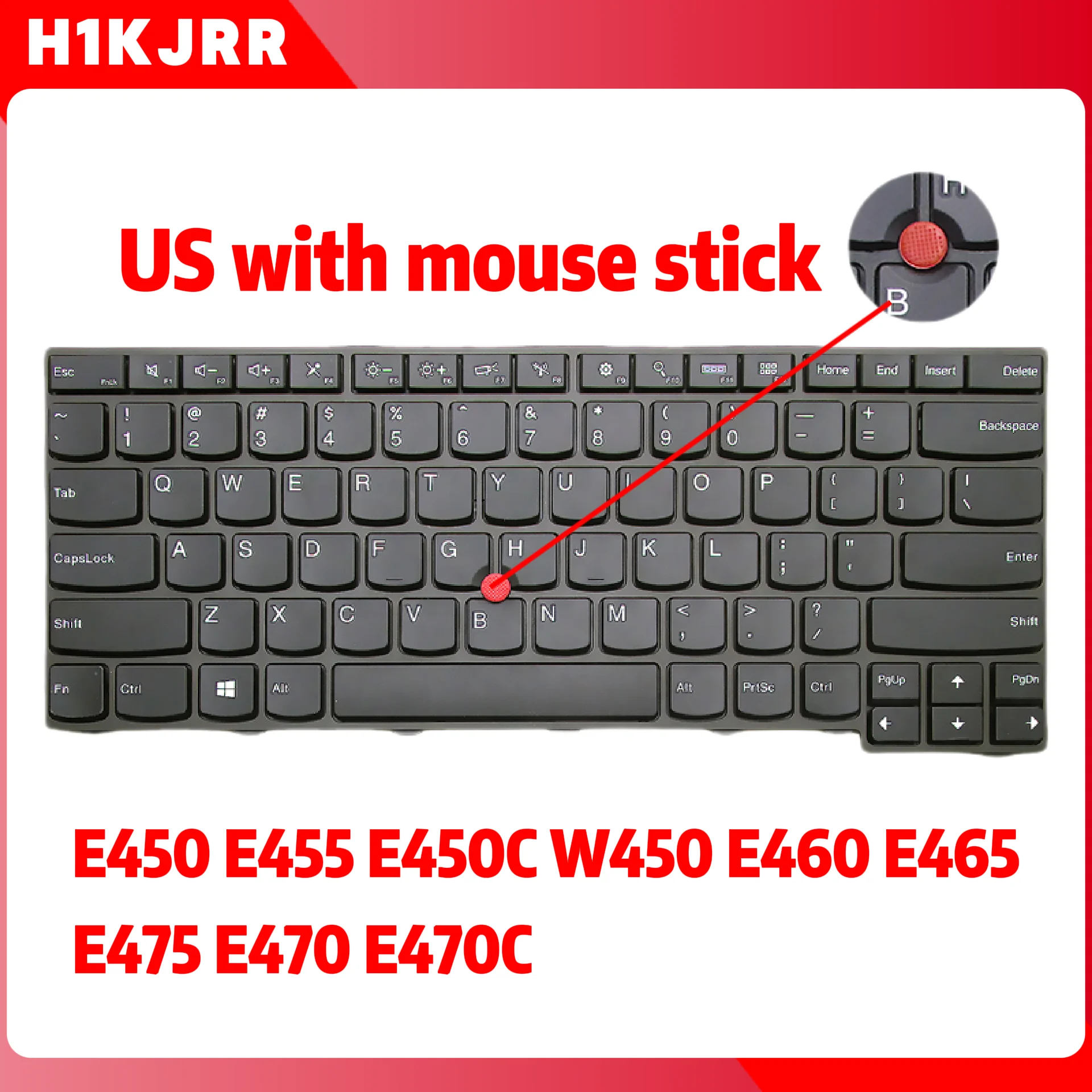 For IBM Lenovo Laptop Repair Keyboard E450 E455 E450C W450 E460 E465 Keyboard E475 E470 E470C