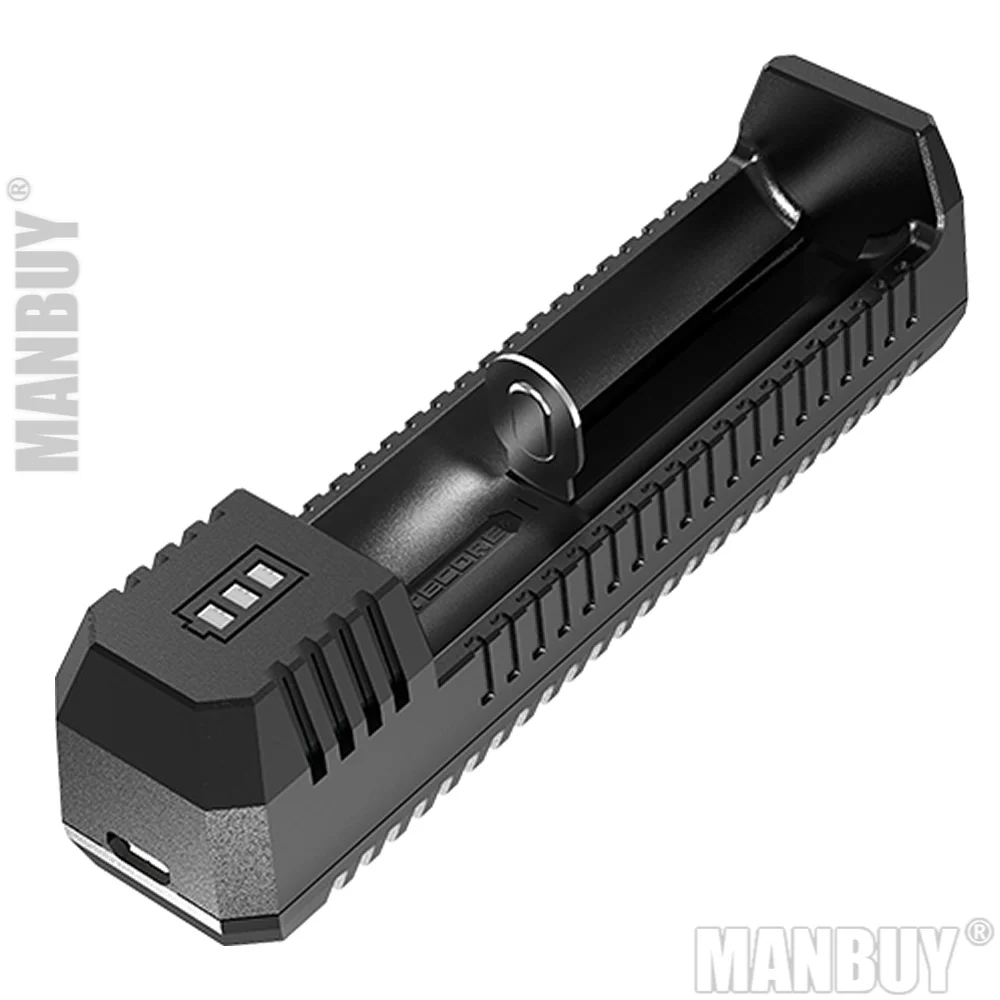 2024 NITECORE UI1 Portable Dual-Slot Micro-USB Li-ion Battery Charger Outdoor Charging Without  18650 21700 16340 18350