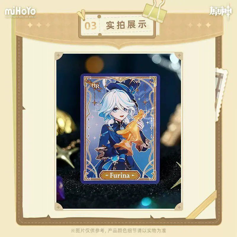 Genshin Impact Anime Game Peripheral Flowing Light Chronicles Series Collected Cards Boxed Cards Toys Birthday Gifts