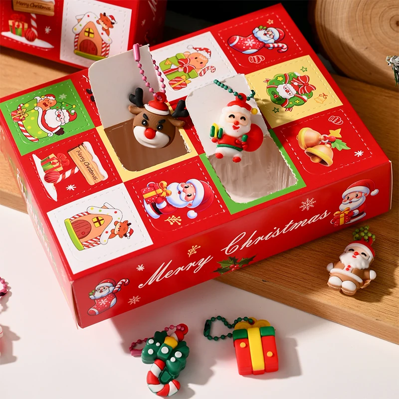 

New Christmas 12-piece Doll Keychain/gift For Children Students And As A Reward/gift For Events.