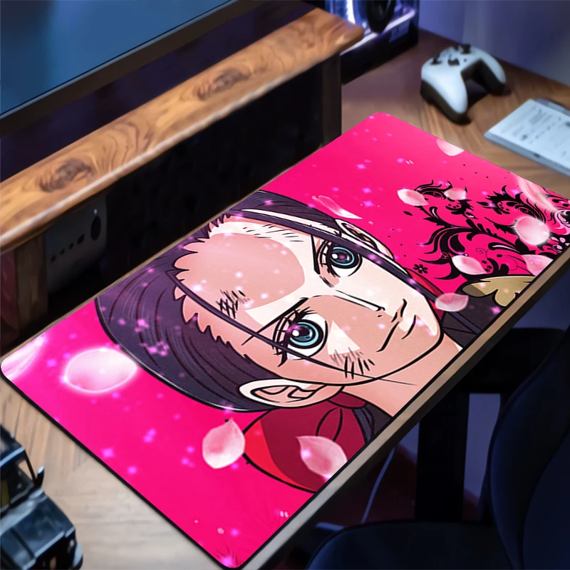 

Mousepad PC Gaming Accessories Computer Cabinet Extended Mat Non-Slip Mouse Pad One Piece Nico Robin Anime Keyboard Pad Desk Mat