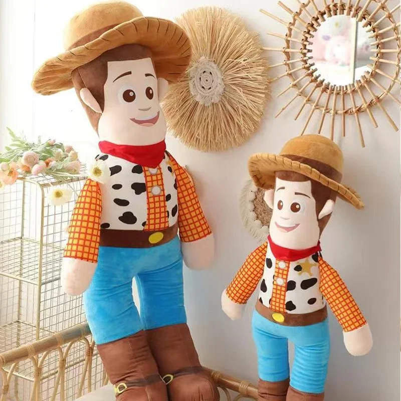 80-120 سنتيمتر ديزني لعبة من الكارتون قصة كبيرة الحجم دمية شريف وودي أنيمي محشوة أفخم رمي وسادة هدايا عيد ميلاد الأطفال