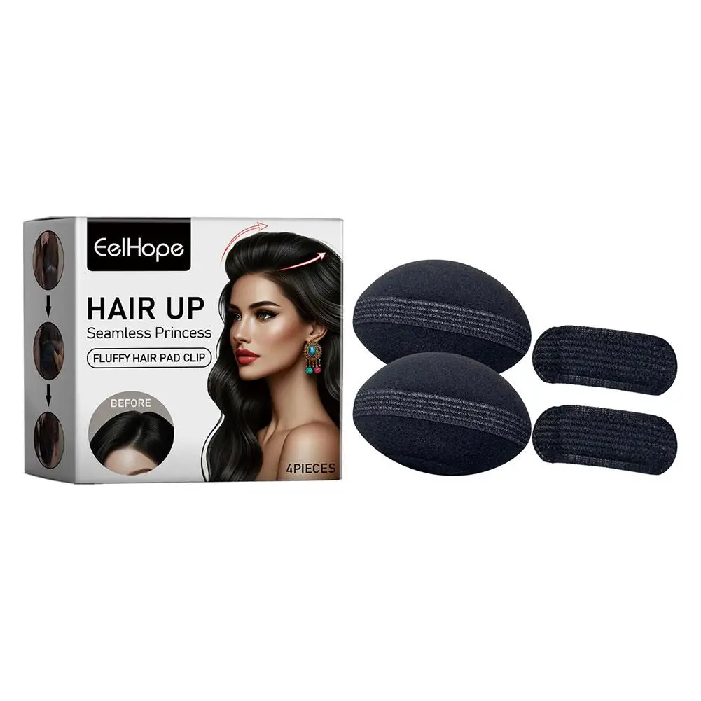 4 Stks/set Haarkussentjes Haarvolume Verhogen Puff Haarknot Donut Maker Bump Hair Styling Accessoires Magic Insert Up Foam Spons A3n8