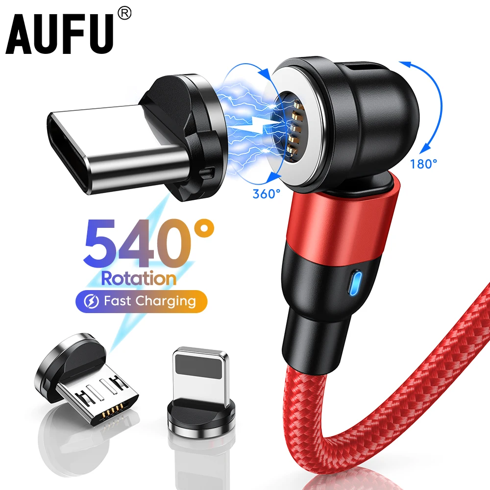 

AUFU Magnetic Cable Micro USB C Cable Data fast charge Magnet Charging Charger Cable For iPhone Xiaomi Samsung Mobile Phone Cord
