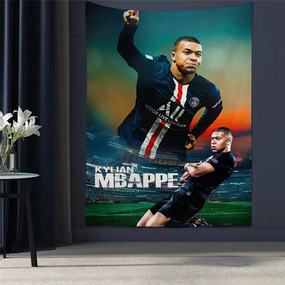 K-Kylian M-Mbappe Super Star Anime Tapestry Art Science Fiction Room Home Decor Wall Art Decor