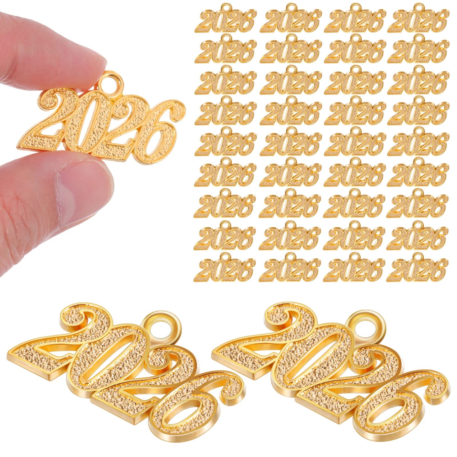 

50 Pcs Jewelry Pendant Accessories Elegant Alloy Charms for Bracelet Making DIY Crafts Strong Metal Lightweight Versatile Use