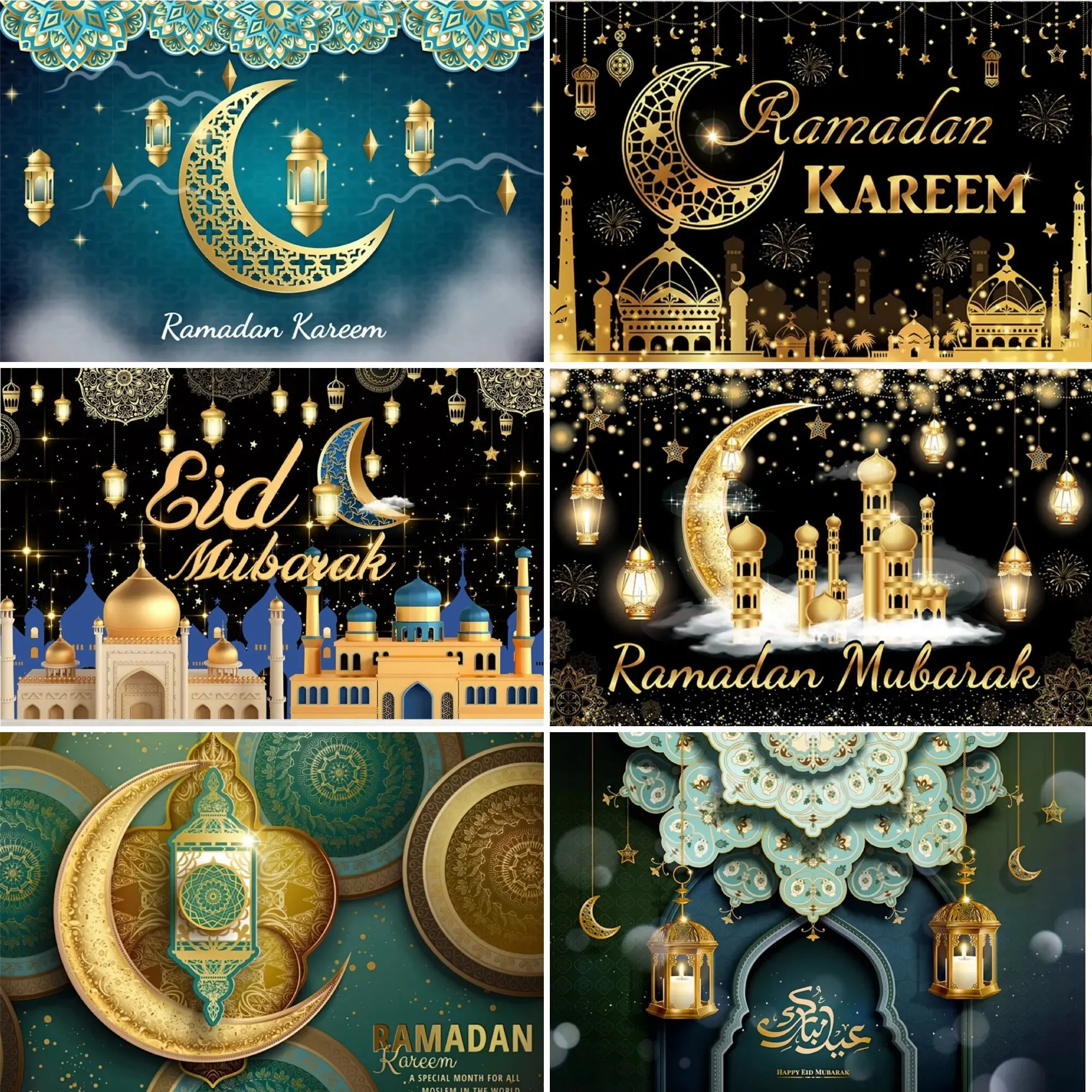 

Eid Party Backdrop Cloth Ramadan Mubarak Decorations For Home Islamic Muslim Ramadan Kareem Eid Al Adha Ramada Party Background