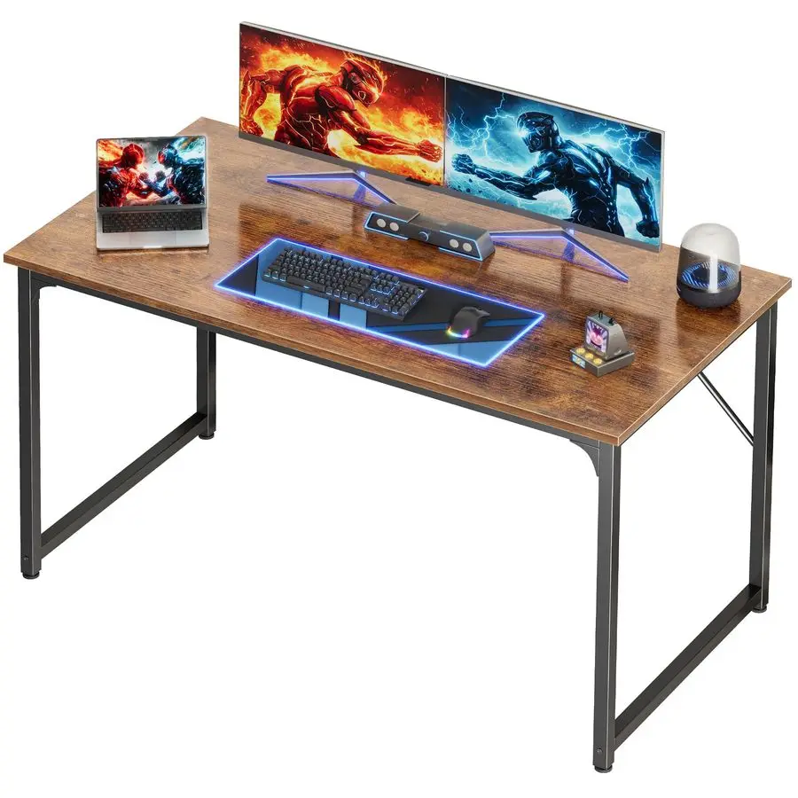 

47 X 24 Inch Computer Desk with Deeper Desktop, Gaming Office Writing Work Desk for Home Office, Study, Bedroom, Wo Customizable