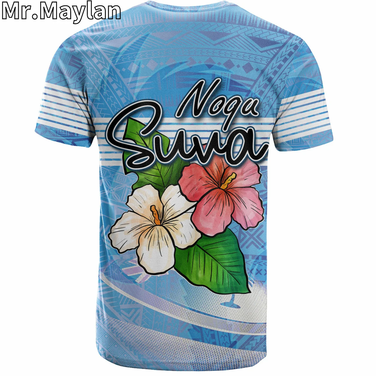 Niestandardowe koszulki 3D Fiji polinezyjskie Hawaii Noqu Suva palma tradycyjne wzory t-shirt mężczyźni kobiety Streetwear koszulka Unisex topy