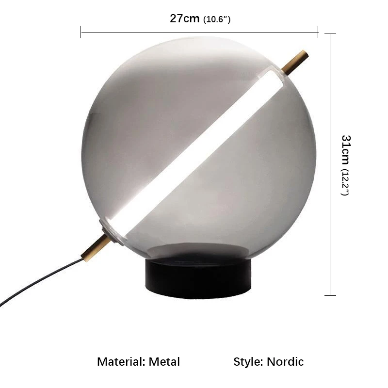 BELLE Contemporary GlassTable Lamp Nordic Fashionable Living Room Bedroom Creative LED Decoration  Desk Light