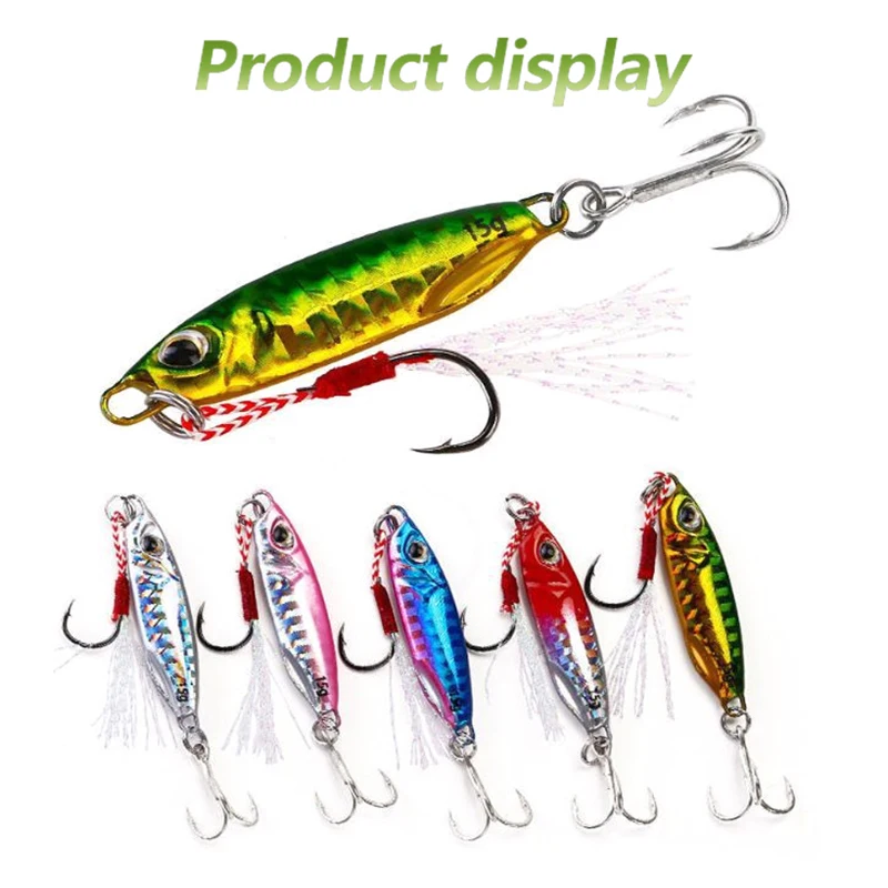 1Pcs 10g/15g/20g/30g/50g Laser Japan Duo Metal Jig Fishing Bait Slow Jig Lead Fishing Lure Artificial Jigging