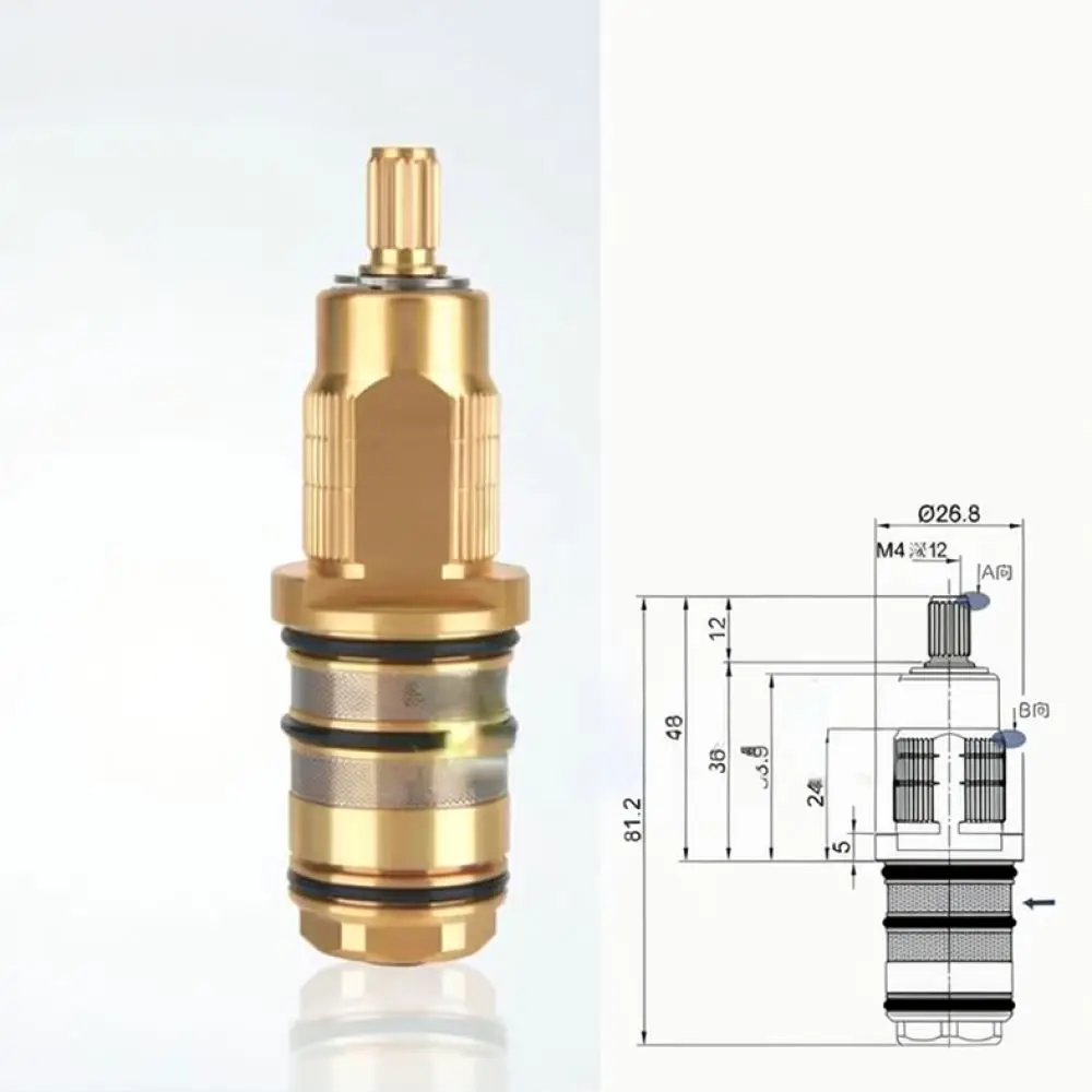 For For Flola Brass Thermostatic Spool Shower Mixing Valve Temperature Control Replacement Professional Plumber