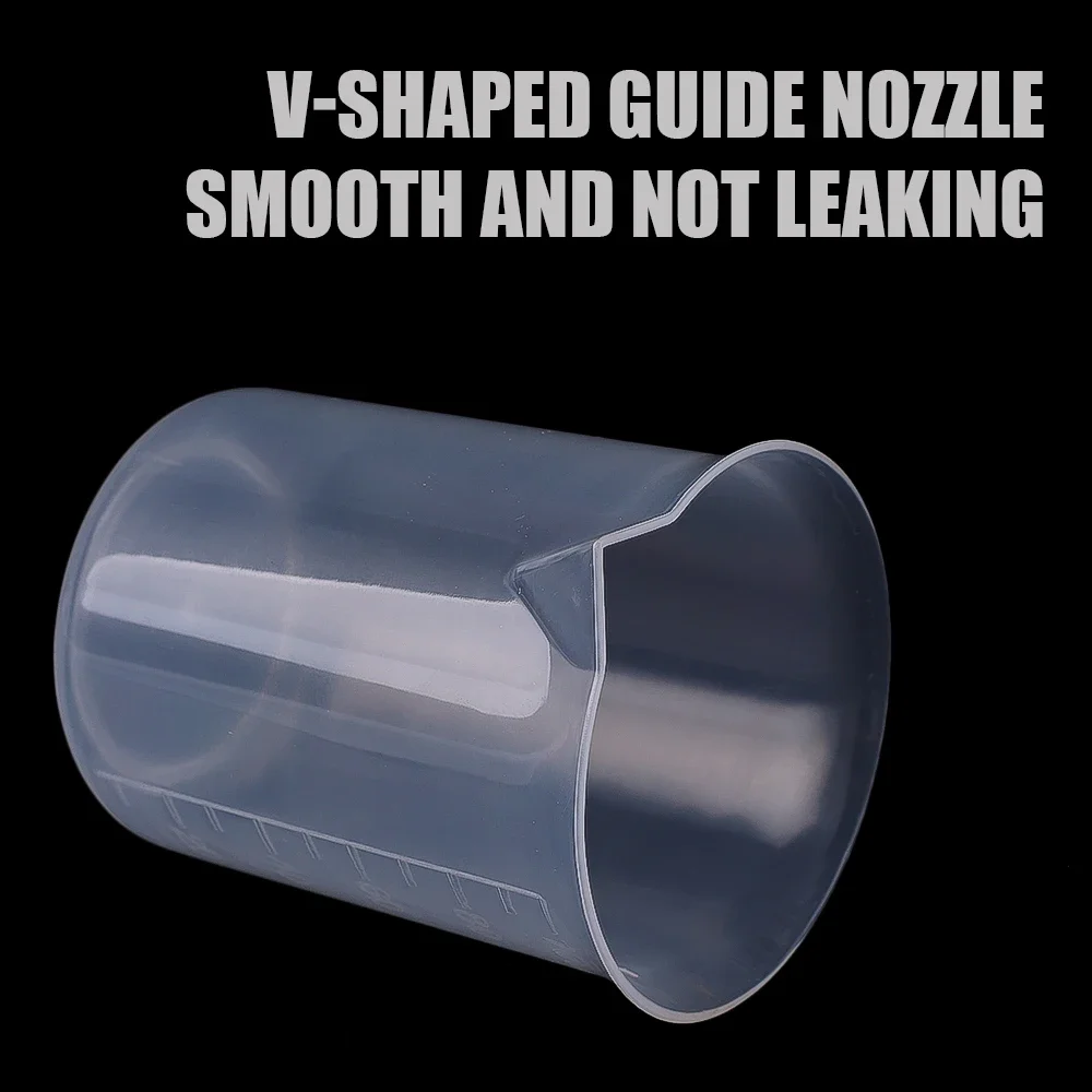 100ML Plastic Measuring Cup Transparent Scale Measuring Cup Pour Spout Without Handle Liquid Container For Kitchen Bar Supplies