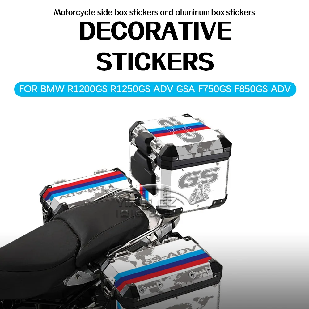 R1250GS F850GS R1200GS Uitable for BMW Aluminum Box Motorcycle Protective  Pad Decoration New Trunk Adventure Reflective Sticker