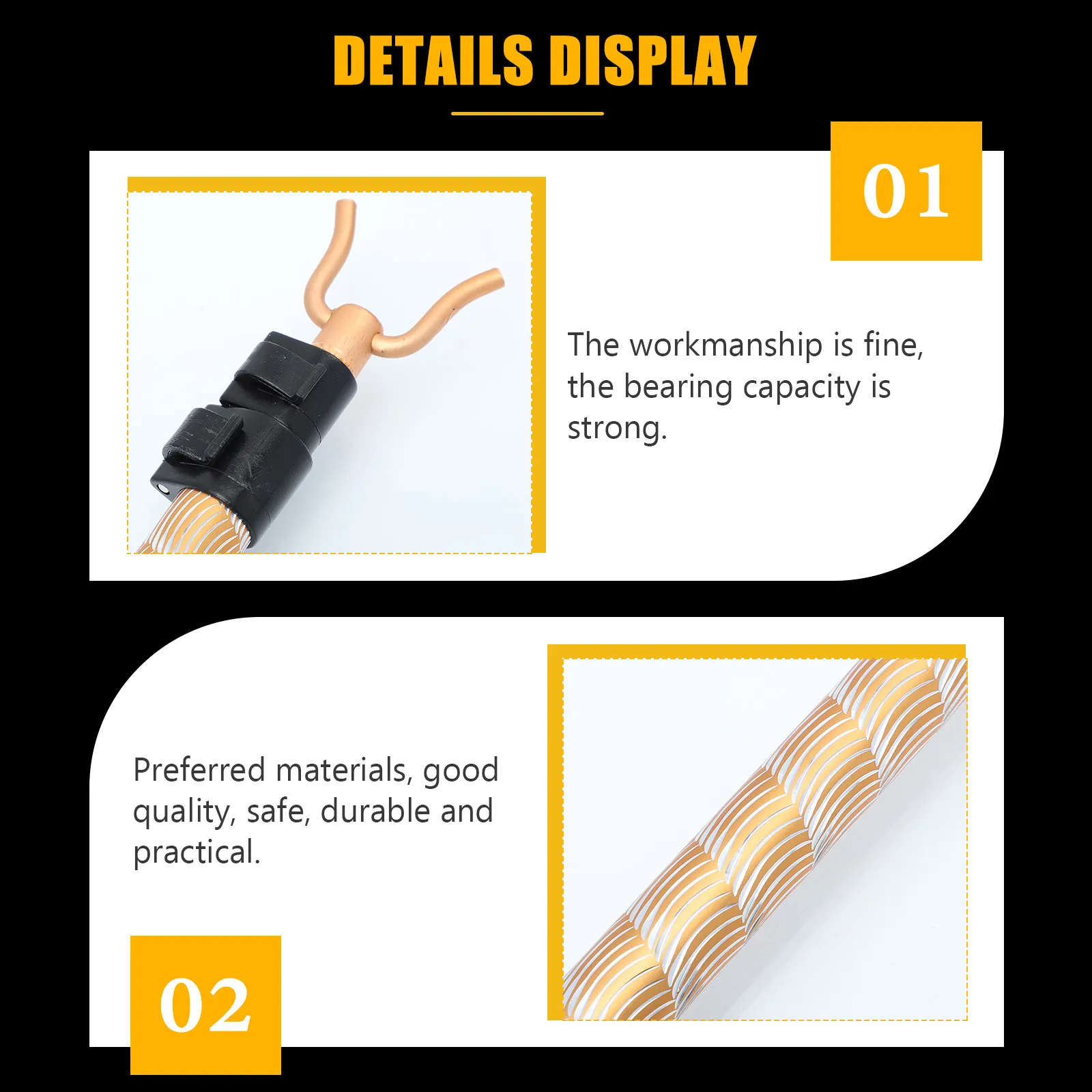 Aluminum Telescoping Clothesline Pole – Adjustable Drying Rack Hanging Rod with Fork