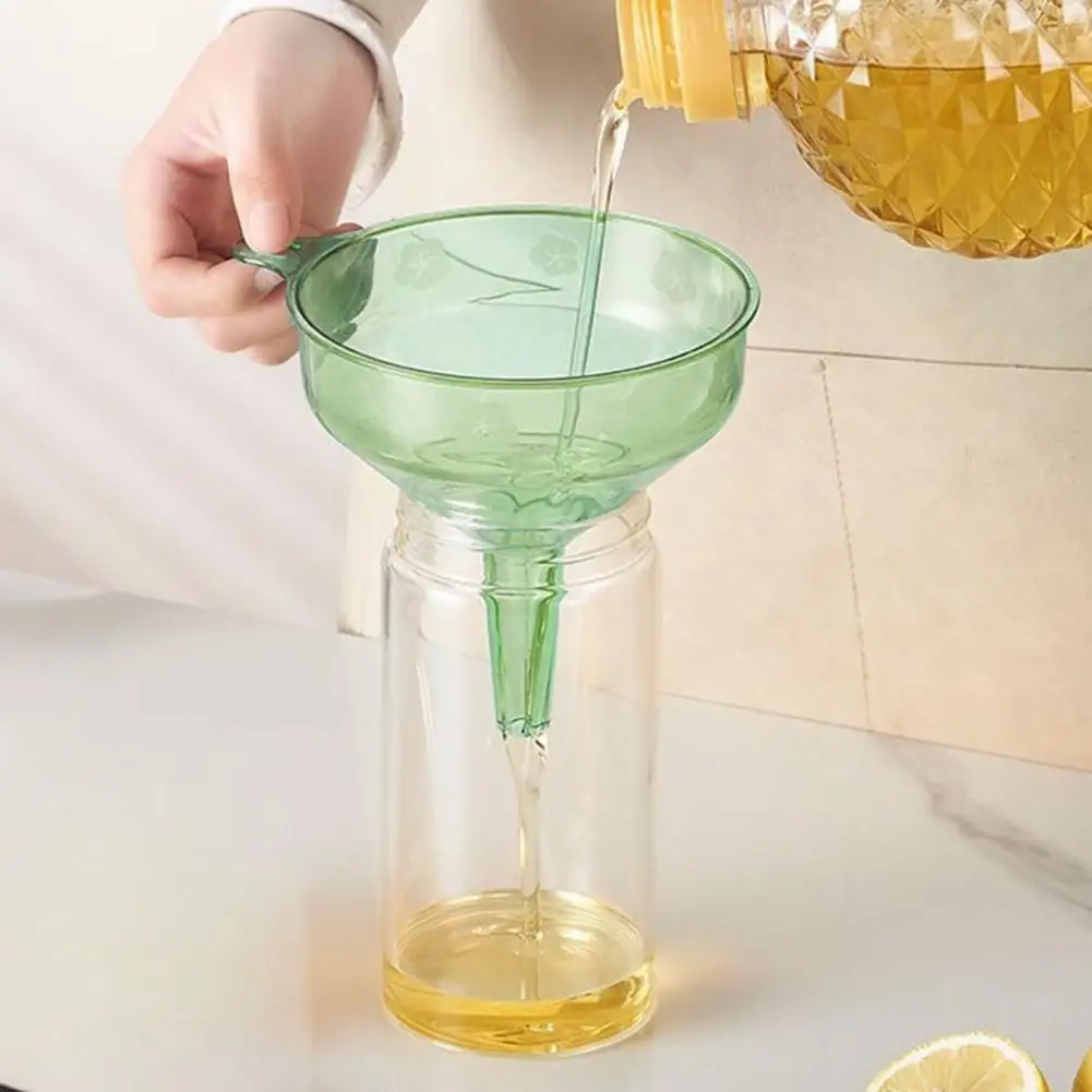 Wide Mouth Funnel 2pcs Wide Mouth Kitchen Filling Funnels Food Grade Liquid Transfer Tools Soy Sauce Powder Canning Bottle