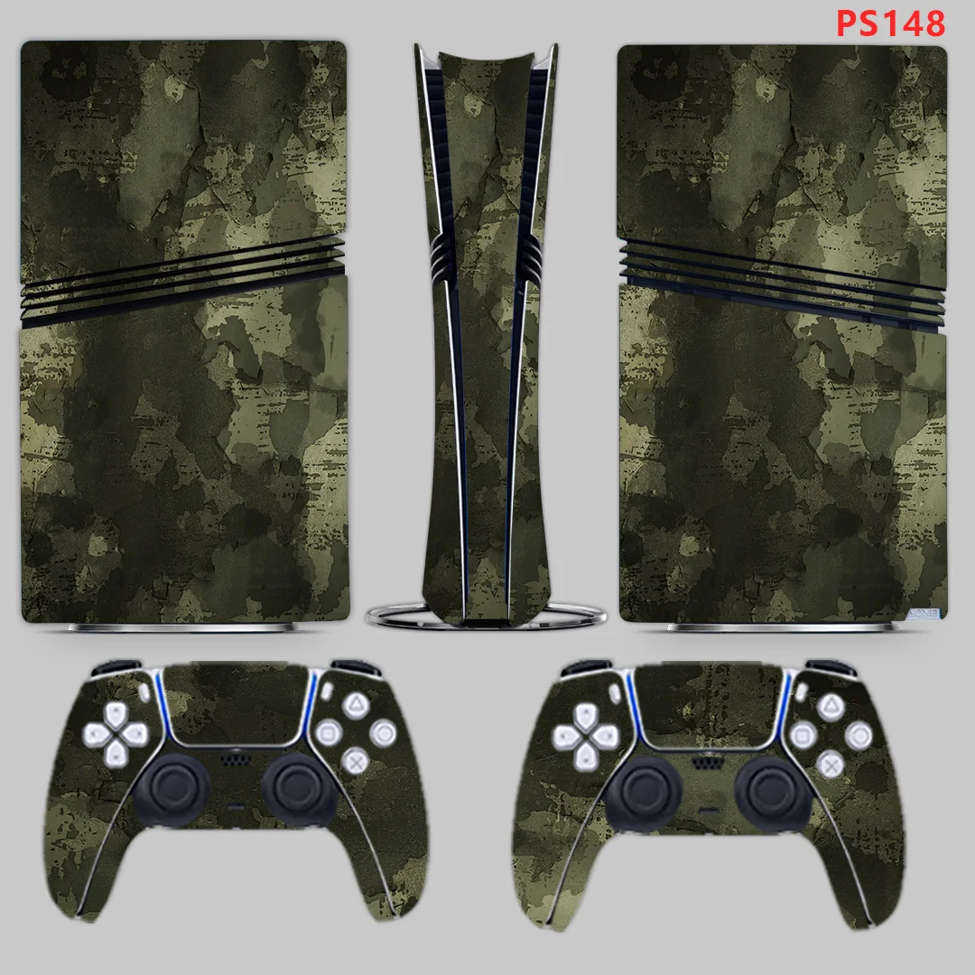 New For PS5 Slim Disc Creative Protective Vinyl Decal Skin Sticker, For PS5 Slim Disc Cover Wrap for PS5 Console Controller Game