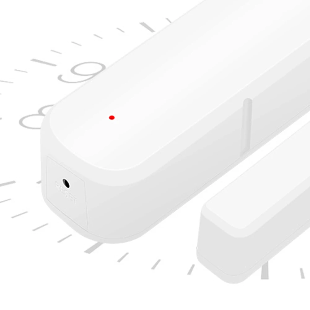 Notificación de Sensor de puerta inteligente WiFi/Zigbee, soporte Tuya para Google Home/Alexa, funciona con Smart Life para alerta antirrobo de negocios