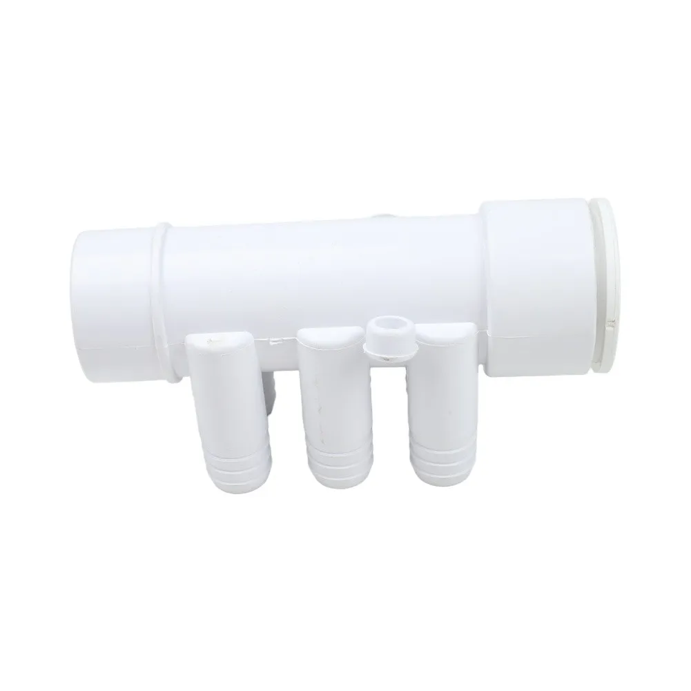 PVC Water Distributor Spa Water Manifold For Relaxing In Bathtub Easy Installation Balanced Distribution Six Port Design