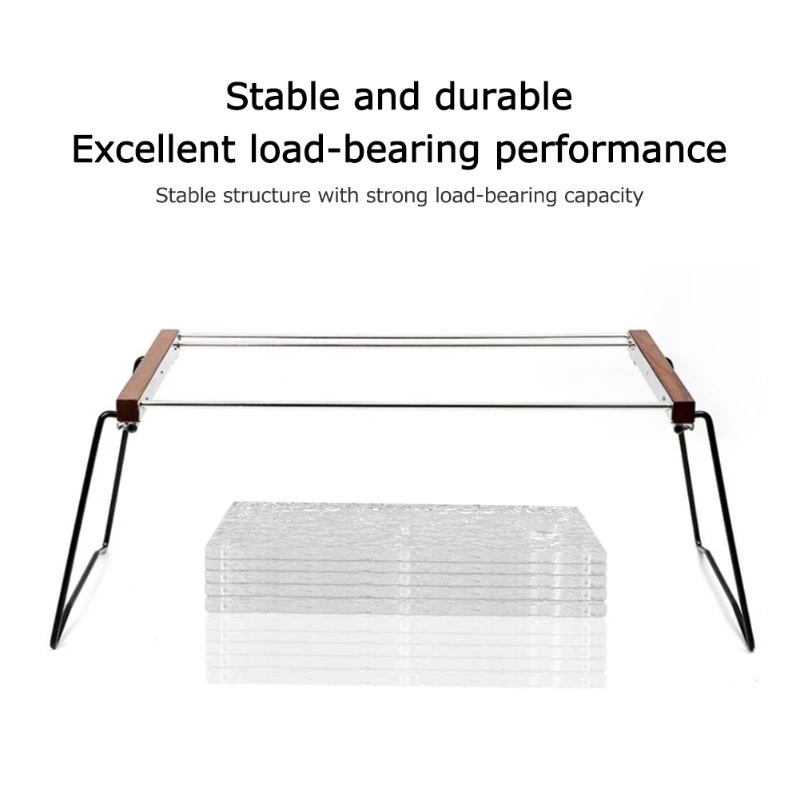 Outdoor 0.5 IGT Table Unit Board Portable Camping Acrylic/Stainless Steel Table Combination Folding Picnic Table for IGT Series