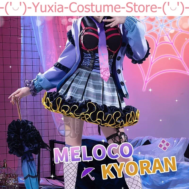 

Аниме! Vtuber Nijisanji xсолей Meloco Kyoran элегантный костюм для Хэллоуина для женщин