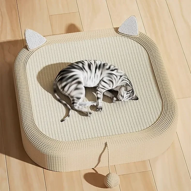 

Квадратная лежанка-когтеточка для кошек и собак, утолщенная, износостойкая, игрушка-лежанка, товары для животных