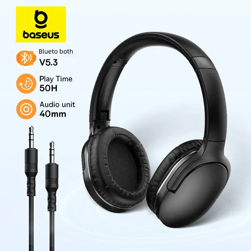 

Baseus-D02 Pro Wireless Headphones, Bluetooth Earphone, Foldable Headset, Sport Headphone, Gaming Phone, Fone Bluetooth Earbuds