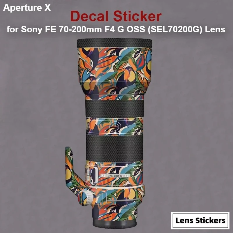 

70200 F4 Lens Sticker ( SEL70200G) Premium Decal Skin for Sony FE 70-200mm F4 G OSS Lens Anti-scratch Cover Film Wrap Sticker
