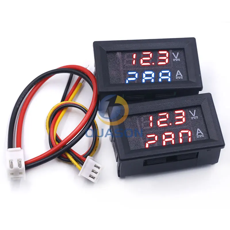 DC 0-100V 10A Digital Voltmeter Ammeter Dual Display Voltage Detector Current Meter Panel Amp Volt Gauge 0.28\