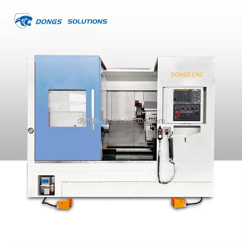 DONGS TCK52D New Heavy-Duty CNC Machine Tool Slant Bed Horizontal 12-Station Hydraulic Turret 1000mm Max Workpiece Lathe