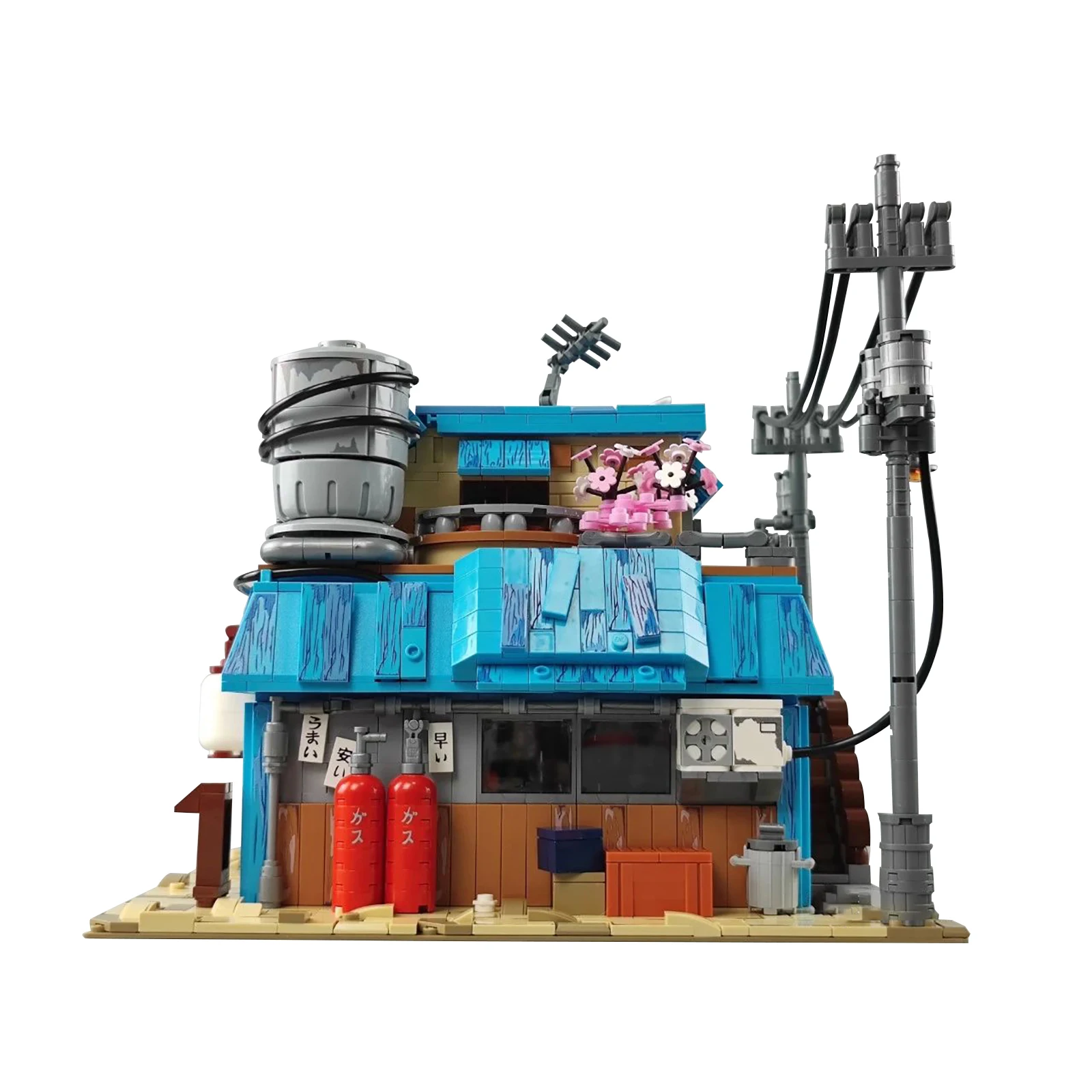 2240PCS Movie Game Street Scene MOC K20509 Yile Ramen Shop Building Model Building Blocks Brick Toys for Children Birthday Gift