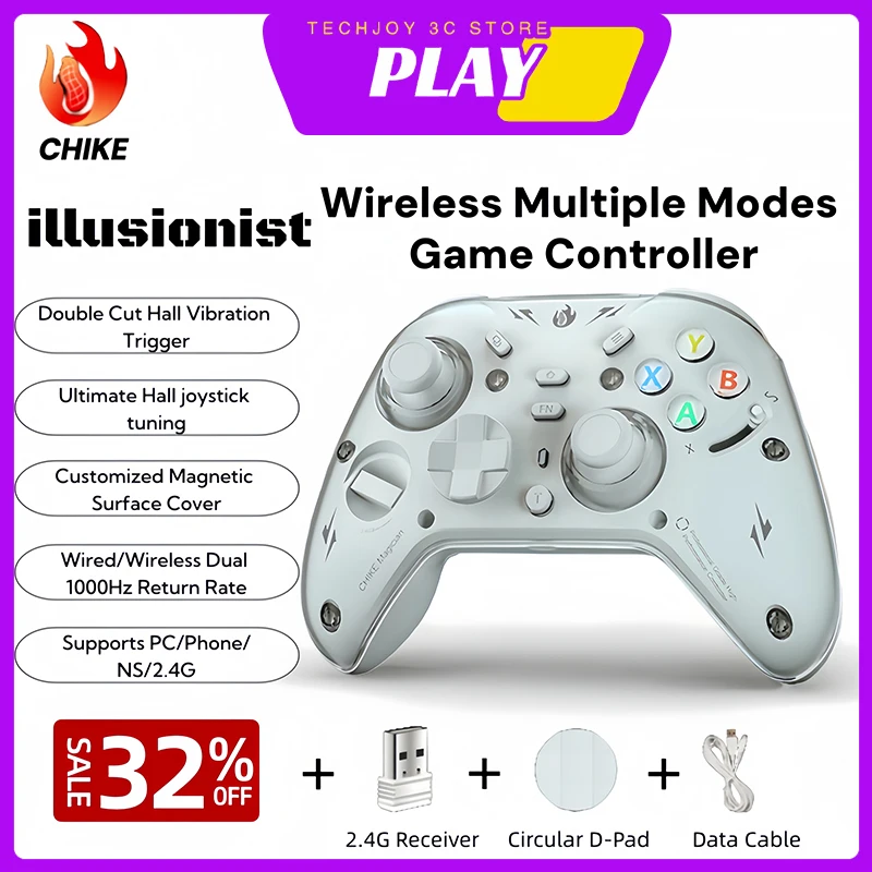 chike-controleur-de-jeu-sans-fil-3-modes-double-hall-declencheur-joystick-1200mah-batterie-personnalise-gampad-pour-pc-ns-xbox-switch-cadeaux