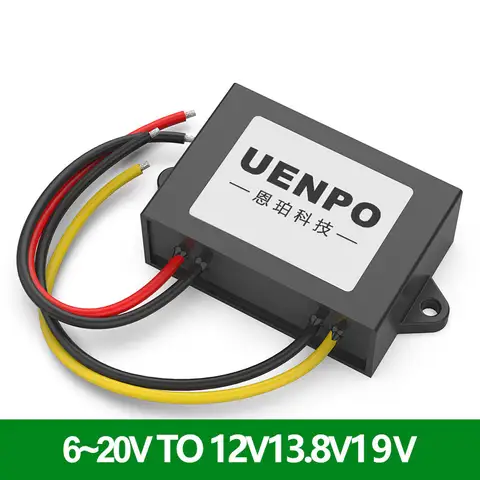 12V to 12V Voltage Stabilizer 12V13.8V Vehicle Mounted Voltage Stabilizer Automatic Boosting and Lowering Module 6V-20V to 12V13