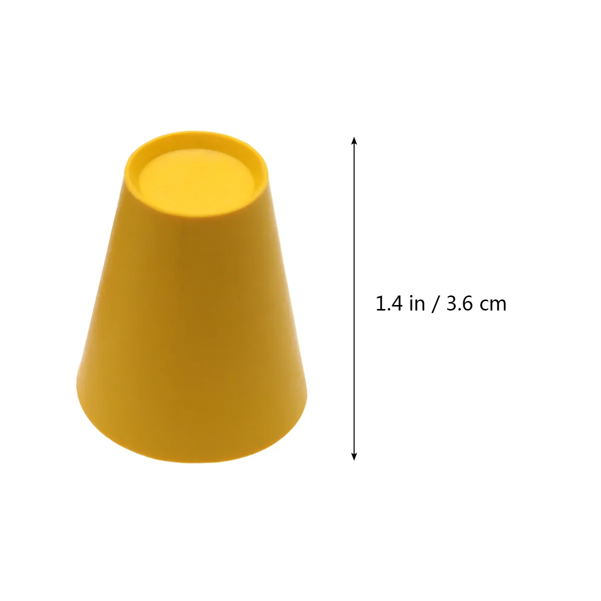 4Pcs Golf Tees Jumbo Rubber Various Heights Yellow Red Easy Use Winter Frosty Days Winter Rubber Tees