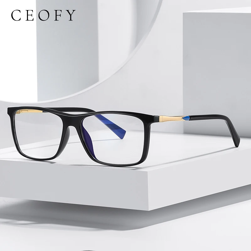 Ceofy Men Glasses Frame Classic 2022 Retro Vintage Myopia Prescription Eyeglasses Men Spectacles Optical Eyewear 2085