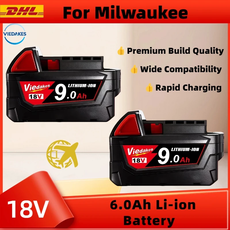 

For Milwaukee 18V 6.0Ah battery M18-HB3 high energy battery 12AH ,for Milwaukee M12-18FC charger 48-11-1815