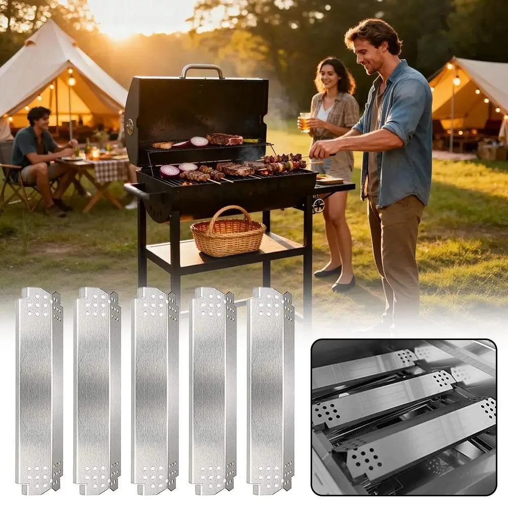5pcs-heat-tent-burners-cover-for-grills-stainless-steel-oven-heat-splint-easy-to-install-heat-diffuser-plate-for-outdoor-cooking