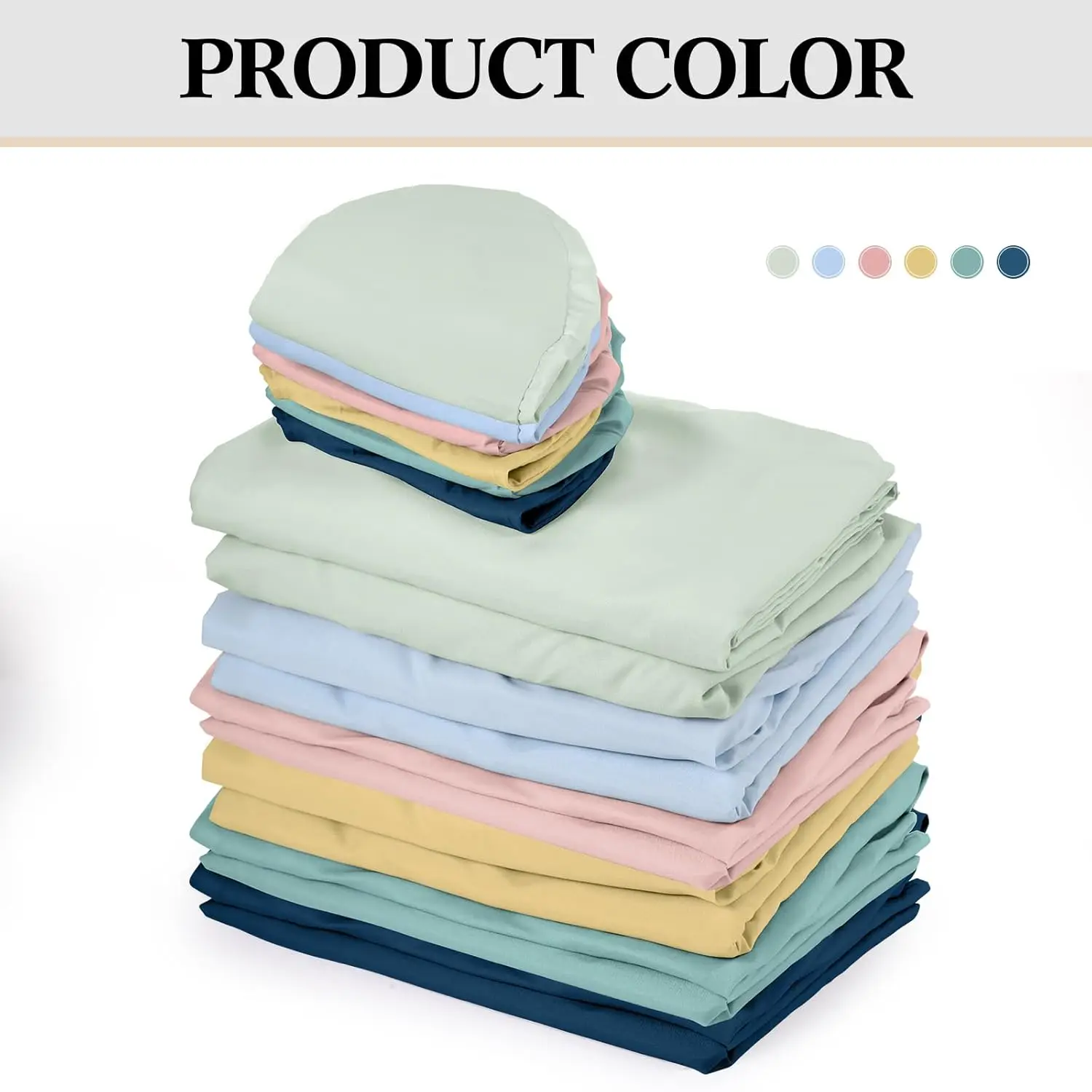 Kinlop 6 Sets Microfiber Massage Table Sheet Set 6 Colors 3 Piece Set Includes Massage Flat Sheet And Fitted Sheet And Massage