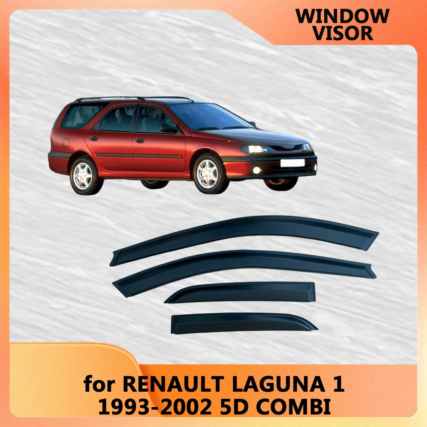 

Оконный козырек для Renault Laguna 1 X56 5-DOOR 1993-1999 2000 2001 2002, ветрозащитные дефлекторы, защита от дождя, дверной козырек, вентиляционные шторы