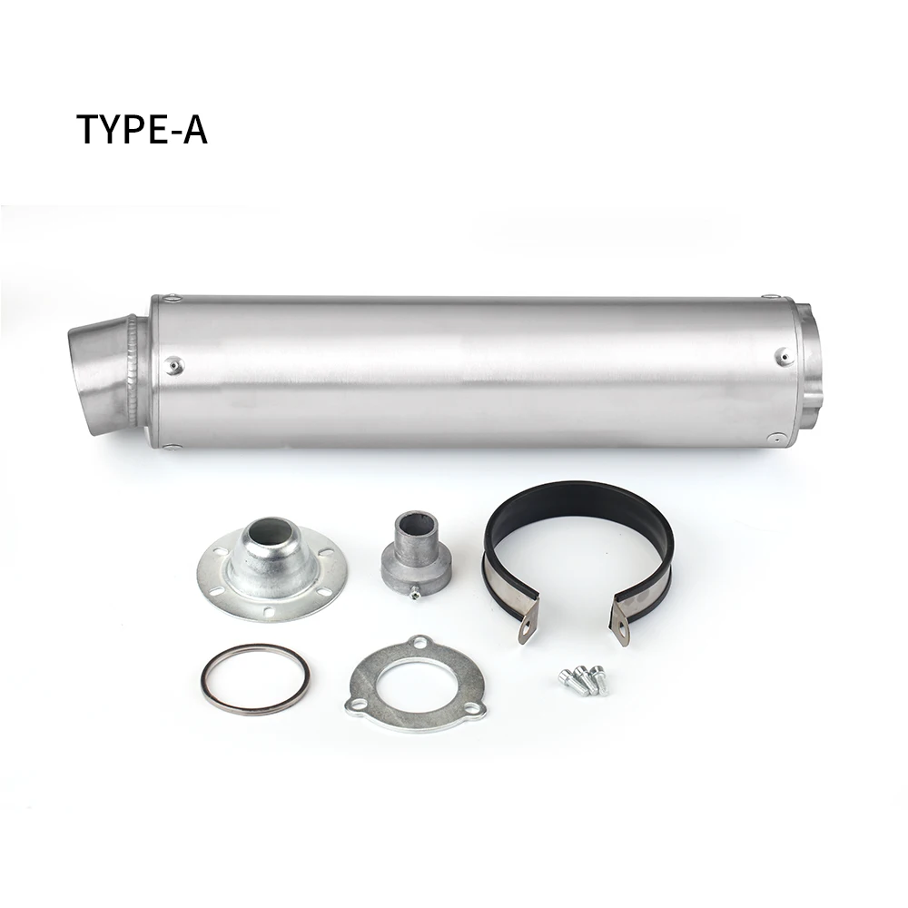 WRS دراجة نارية أنبوب دخول الهواء 60 مللي متر مناسبة ل r6 cbr300 gsxr z800 r3 cb500 CB400 CBR1000rr كاتم صوت ذيل العادم #5