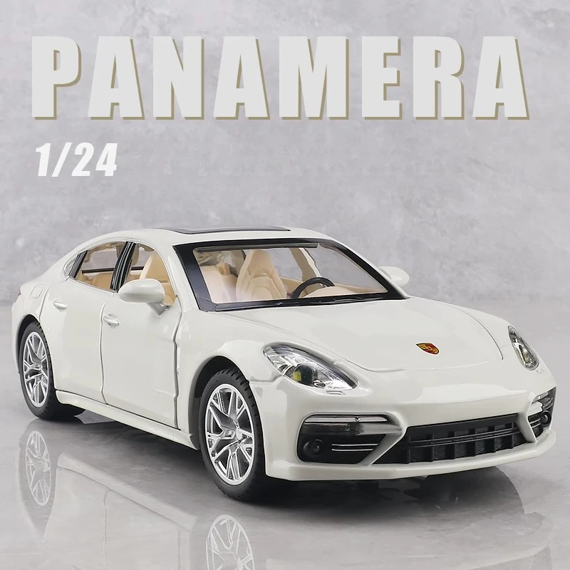 1:24 Porsche Panamera aleación Diecasts y vehículos modelo de juguete simulación sonido y luz tirar hacia atrás juguetes para niños colección regalo