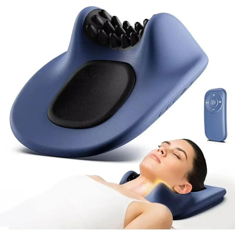 low frequency pulse heat compress cervical spine massage pillow Remote control operation Constant temperature hot