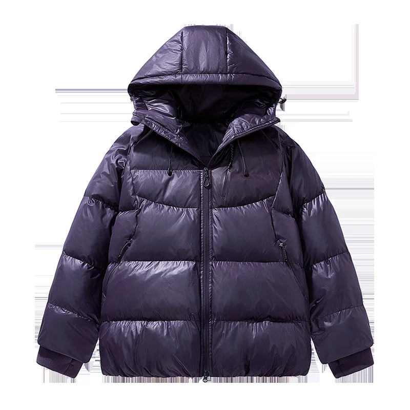 

High Quality Men's Warm Hooded Cotton-Padded Jackets 2025 Winter Youth Streetwear Windproof Thicken Coats Loose Parkas Clothing