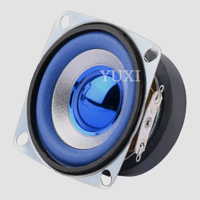 YUXI 1PCS 2-inch Voor 5W 4ohm Blauw Full-frequentie Luidspreker 52mm Vierkante 5W 4 Ohm Kleine Luidspreker Luidspreker