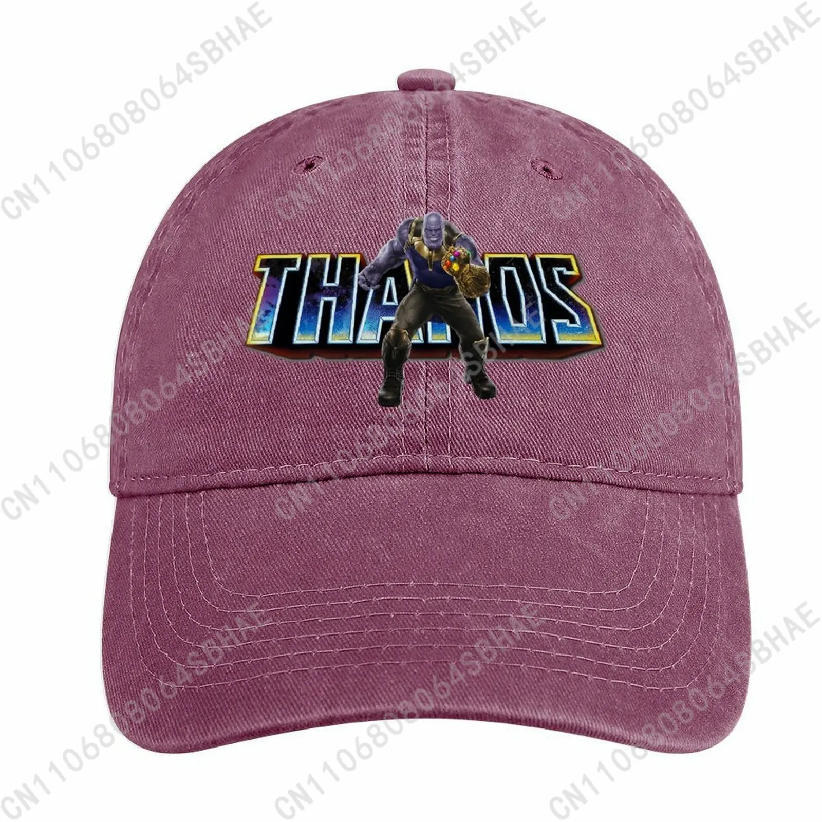 

Marvel Thanos Washed Cotton Baseball Cap Vintage Dad Hat Men Women Retro Adjustable Denim Cap Streetwear Cosplay