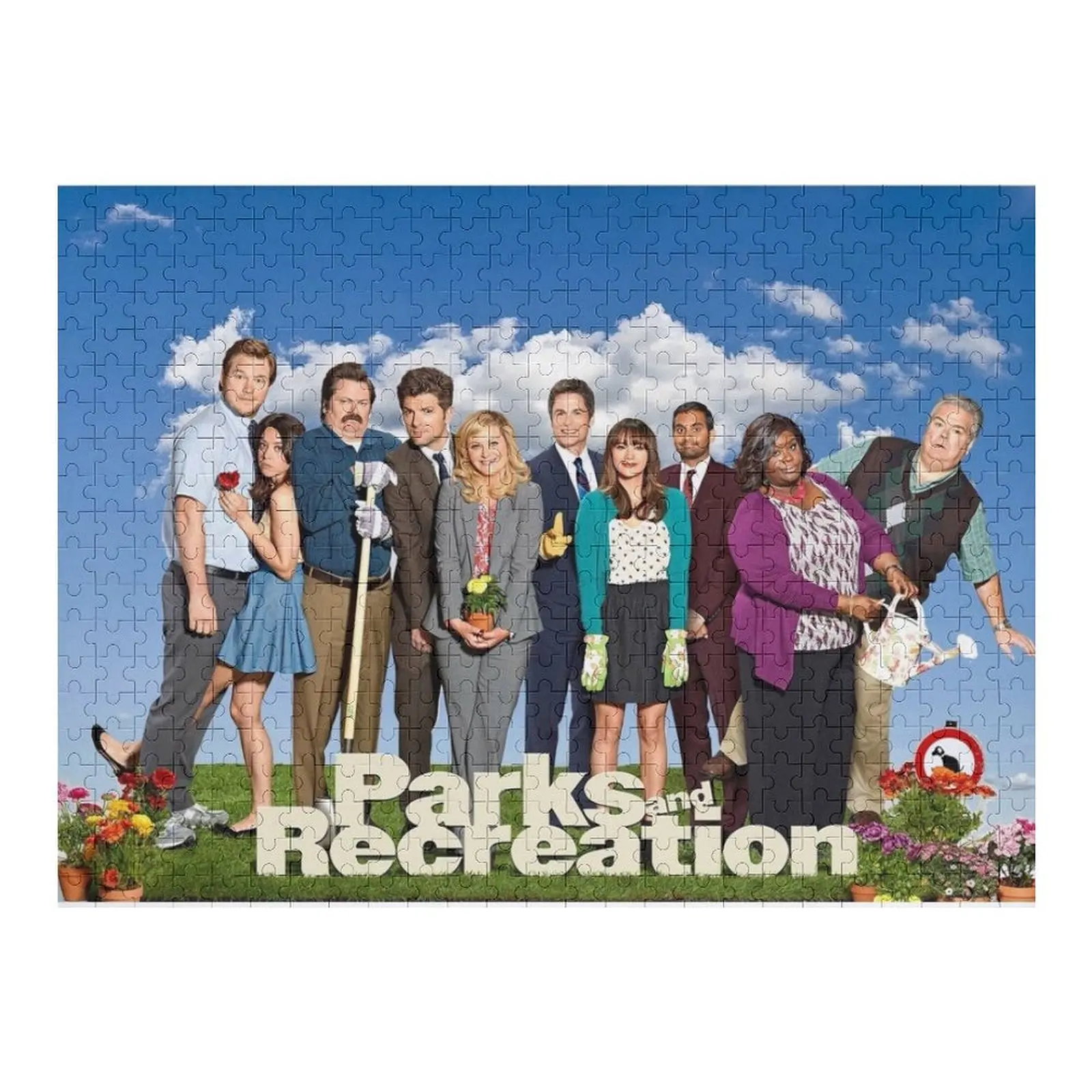 

Пазл The Parks and Rec Gang Деревянное имя для детей Пазл