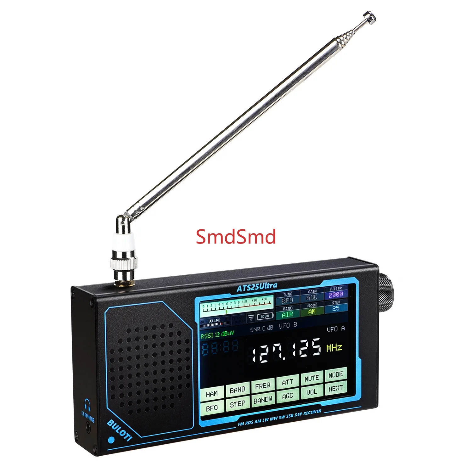 ATS25 ULTRA FM SW SSB MW LW AIR SDR Radio Receiver Aviation Band Receiver Supports Bluetooth WIFI With 4-inch Touch Screen