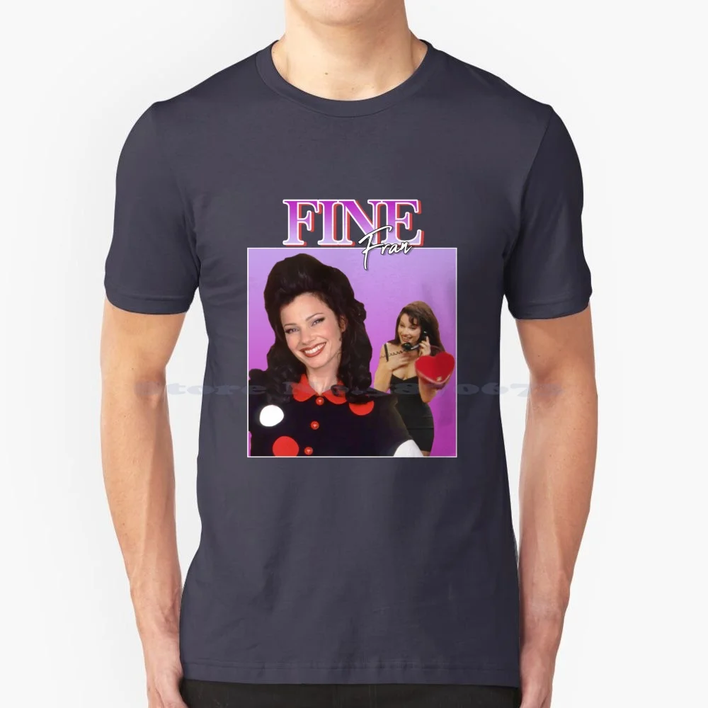 Fran Fine Vintage / Retro Design T Shirt 100% Cotton Tee Hbo Max The Nanny Hbo Fran Drescher Miss Fine Fashion Icon Fran Fine