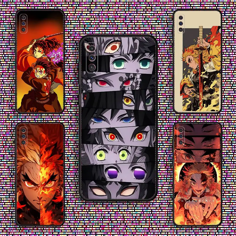 

Kyojuro Rengoku D-Demon S-Slayer Phone Case For Samsung S 25,24,23,22,30,21,10,9,Ultra,Plus,Lite,FE,4,5 G Black Soft Case